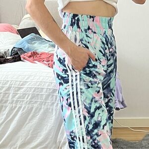 Satin Tie-Dye Pants by Adidas